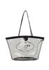 Plexi Shopper Tote Bag, back view